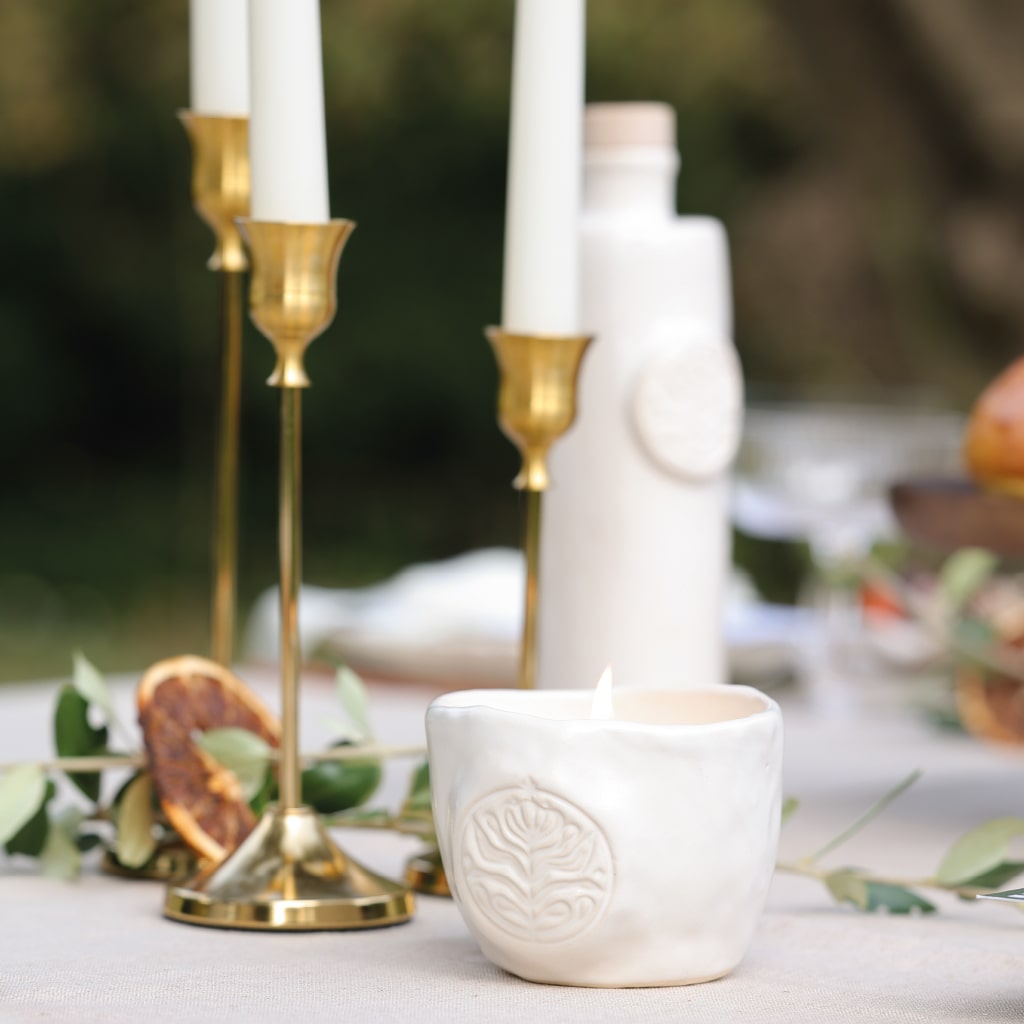 BOUGIE CANTIQUE OLEA - BOIS D'OLIVIER & ORANGE