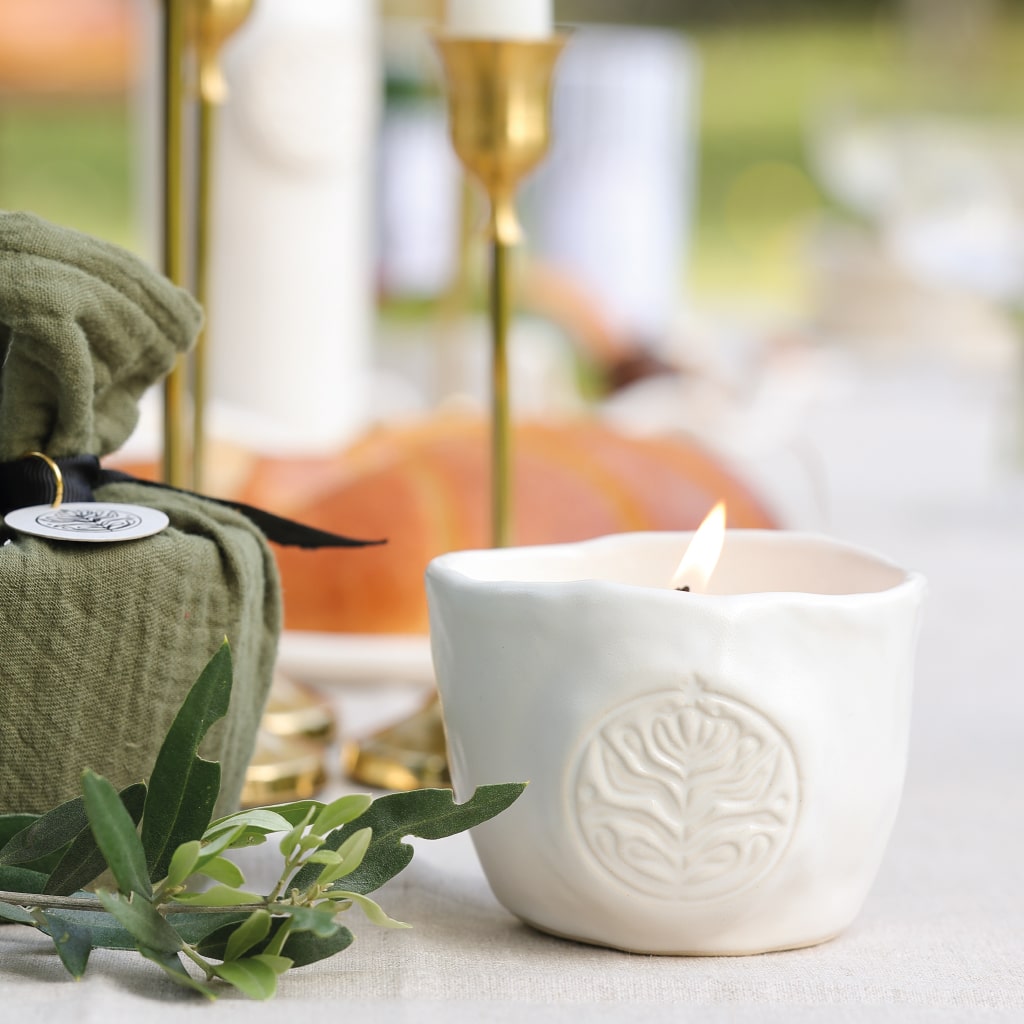 BOUGIE CANTIQUE OLEA - BOIS D'OLIVIER & ORANGE